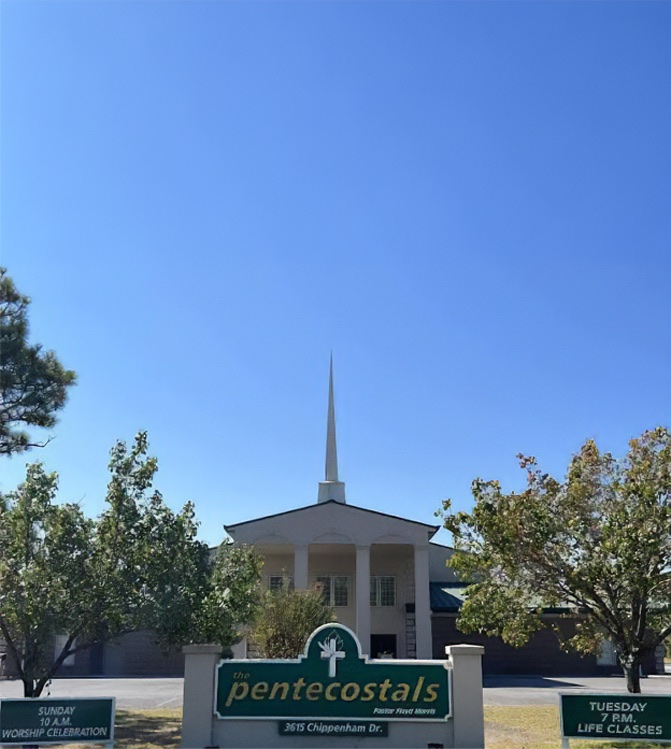 The Pentecostals of Wilmington church building and sign on Chippenham Drive